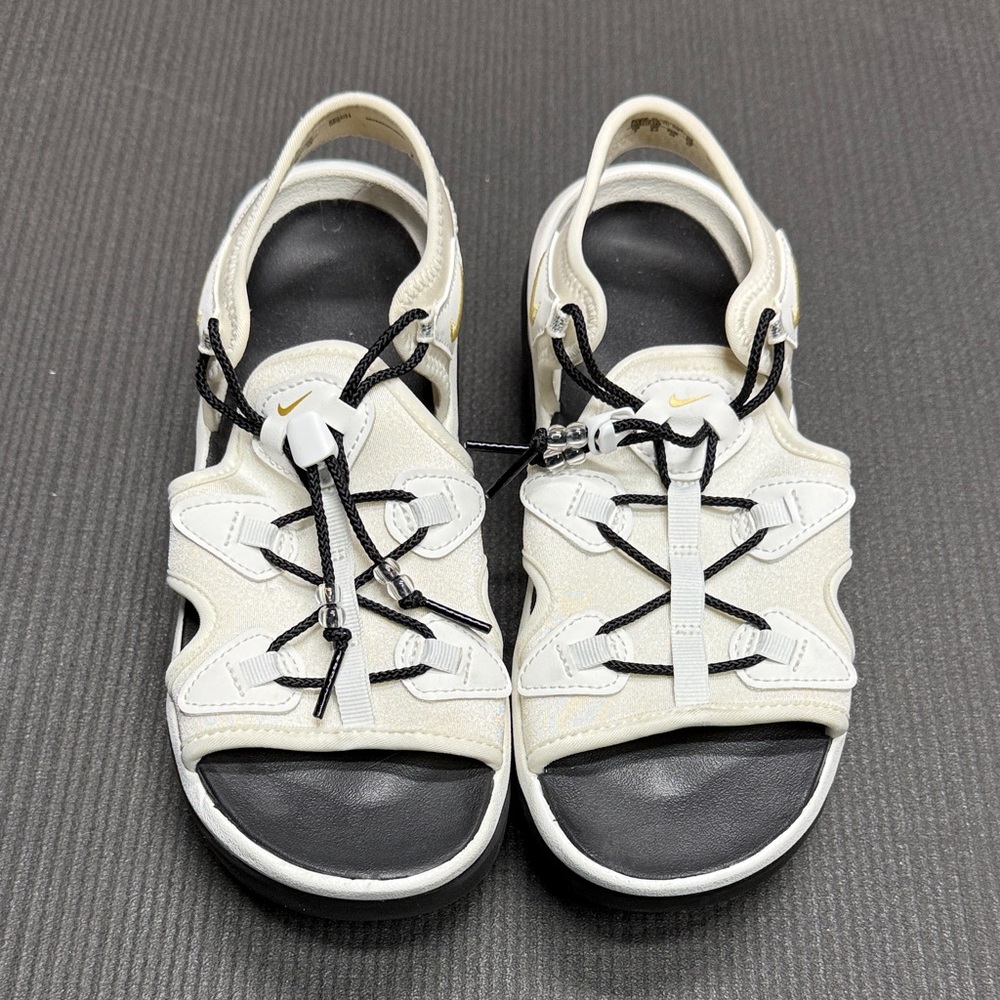 Nike Women's Airmax Sandals - Cream and Black